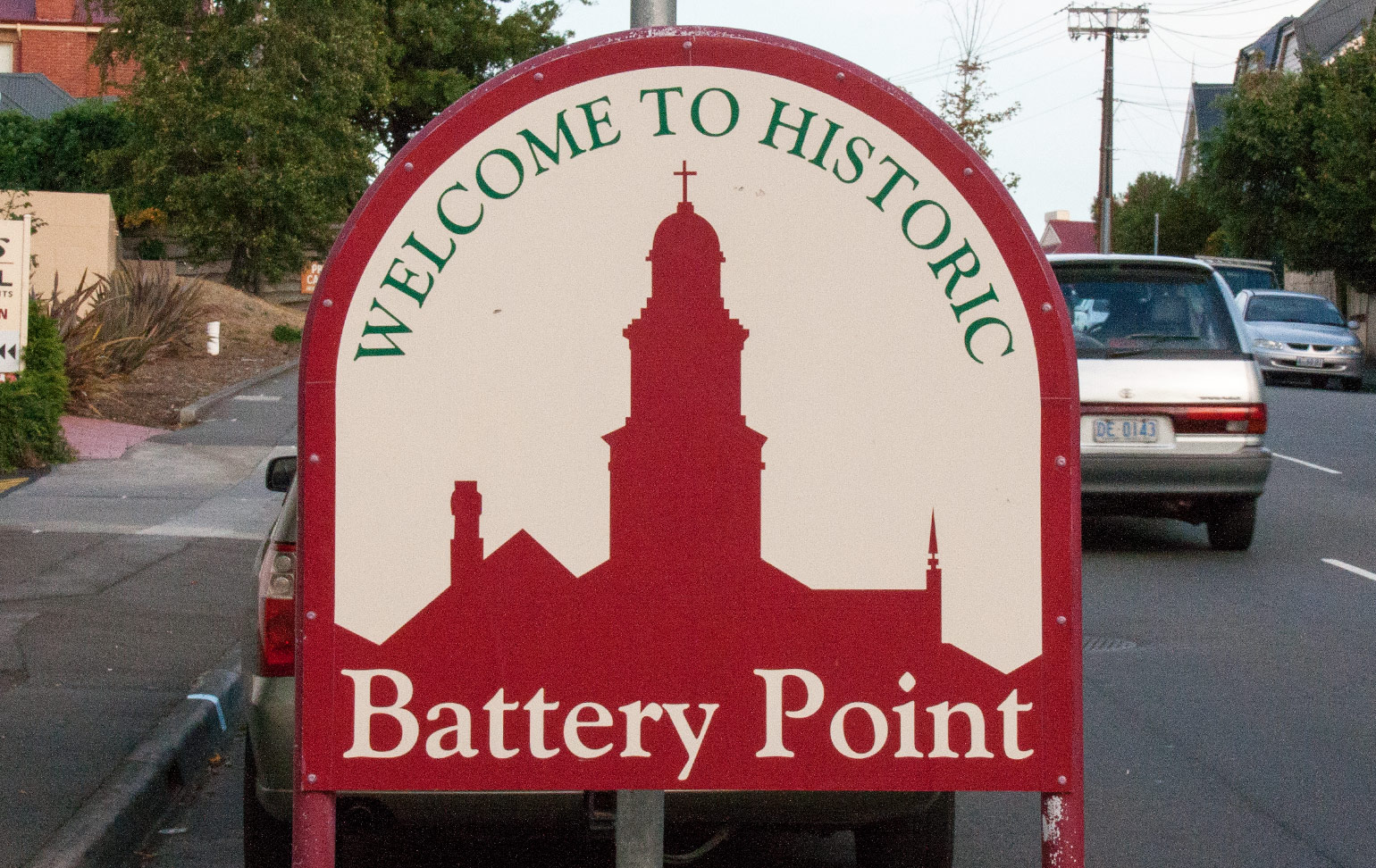 Battery Point sign, Hobart