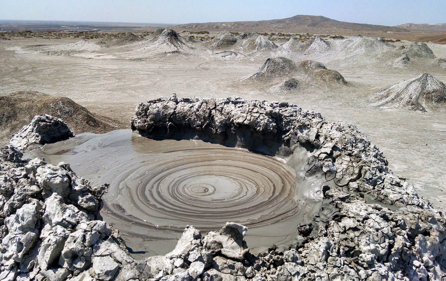 Mud volcanoes