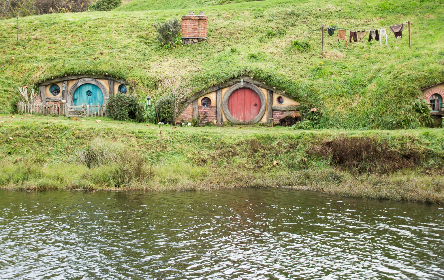 Hobbit holes in Hobbiton