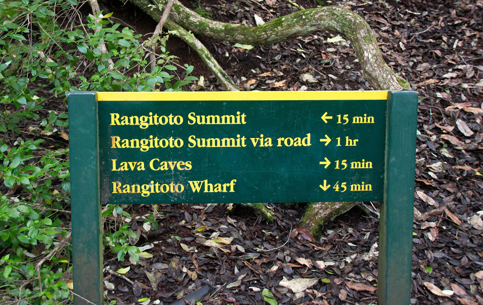 Lava Caves sign