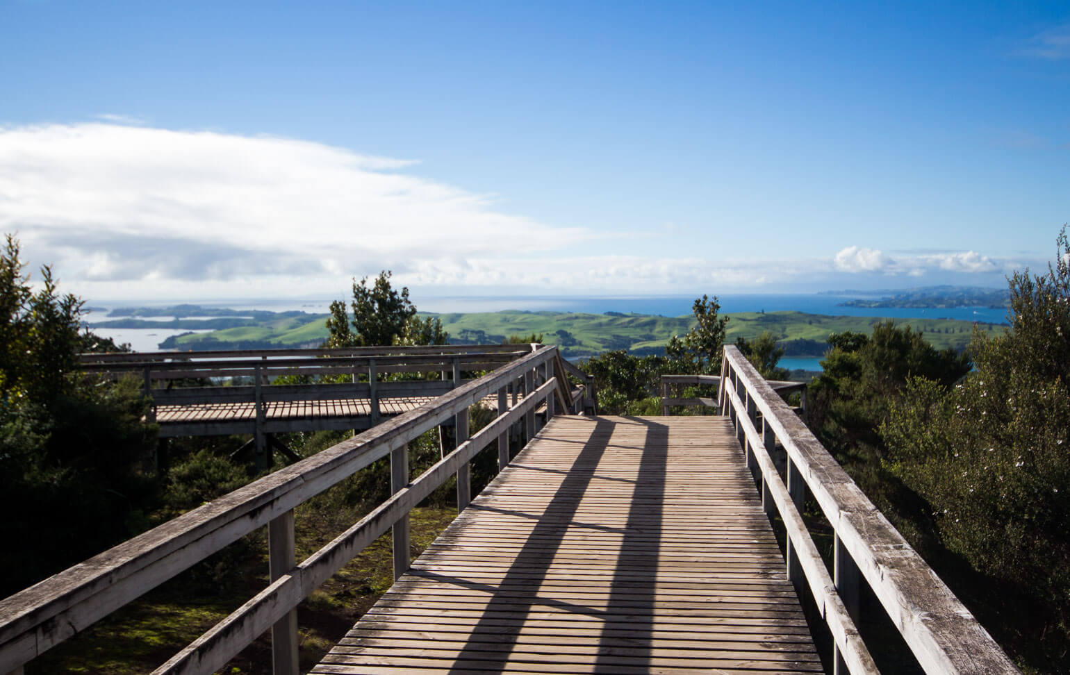 Motutapu Island seen from the summit of Rangitoto