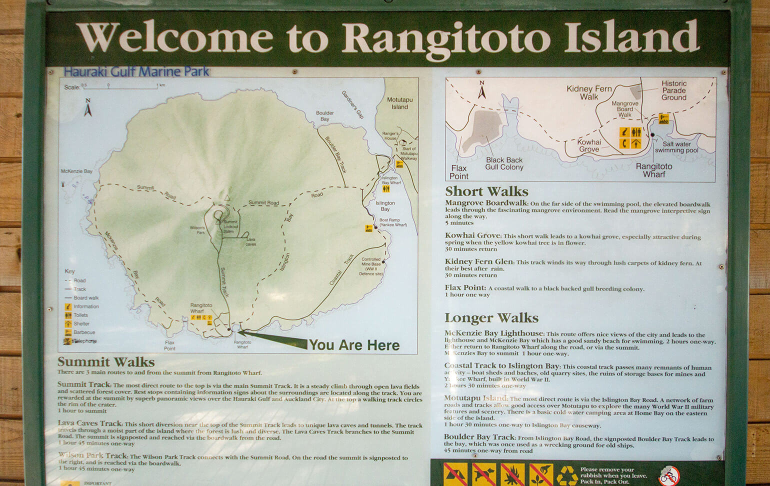 Rangitoto map