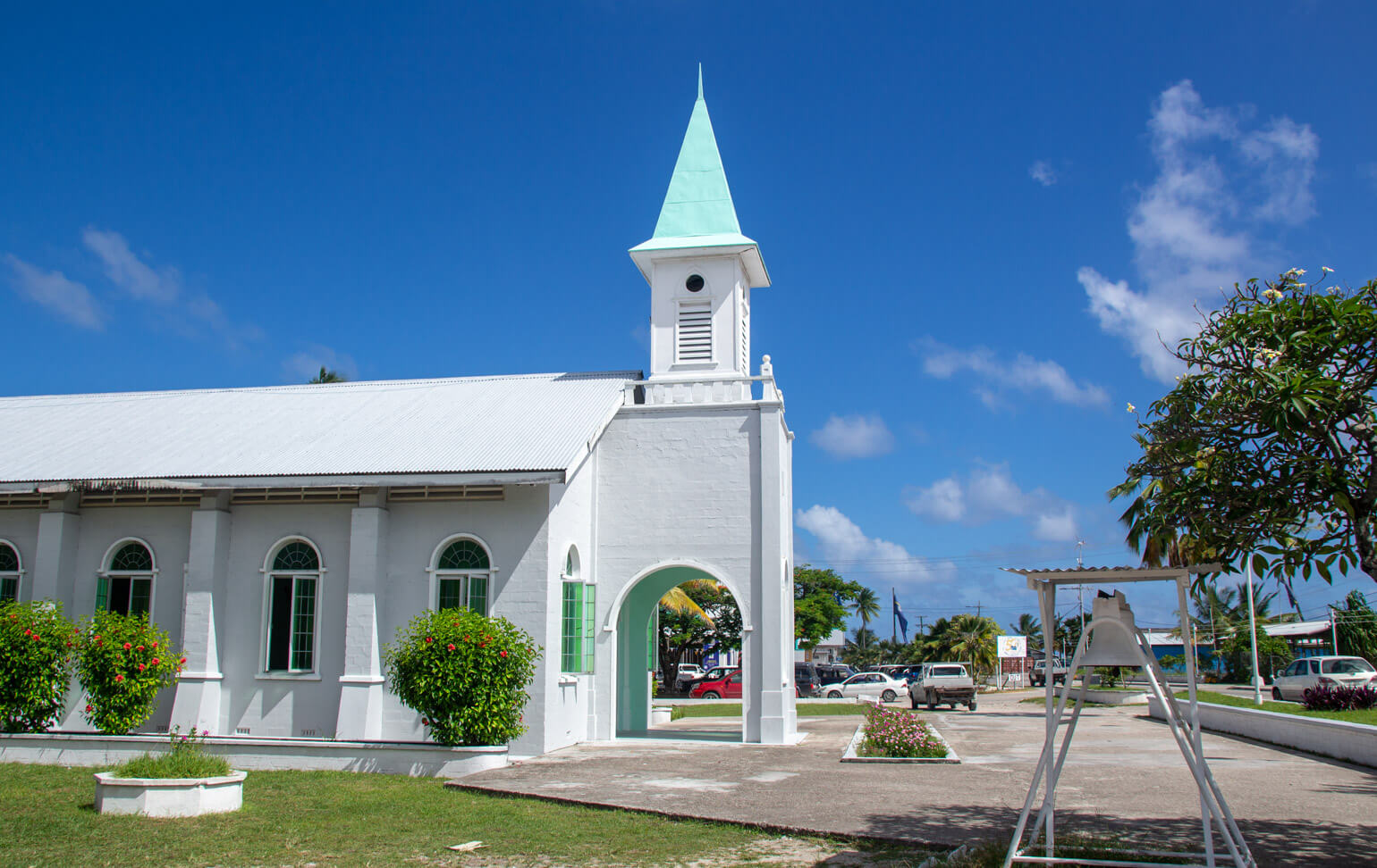 Church in Aiwo, Nauru.