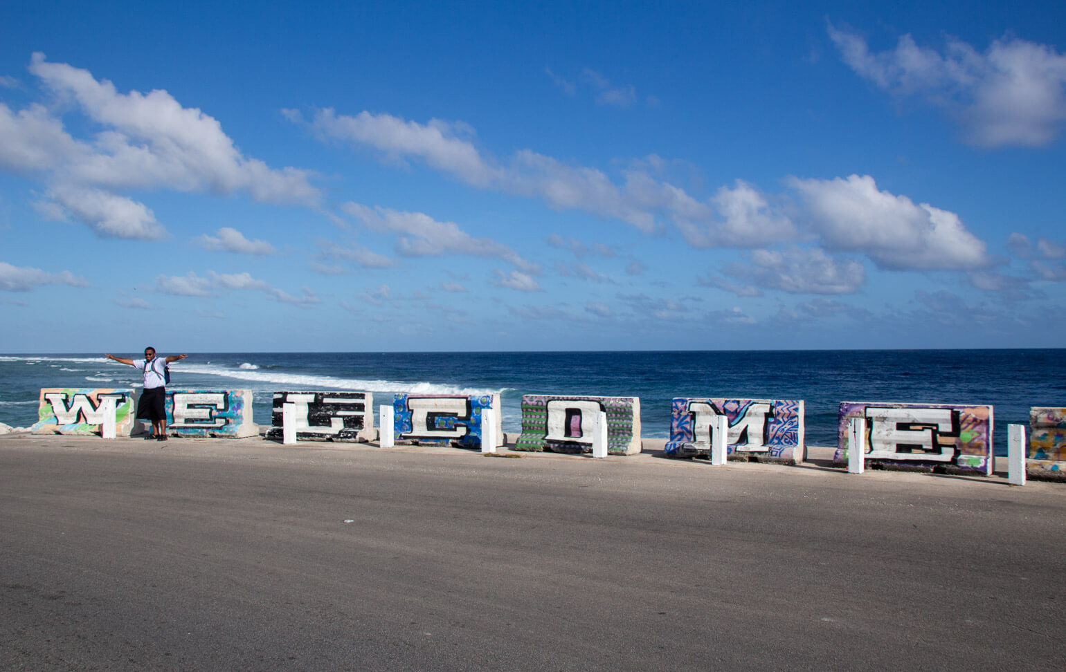 Welcome sign, Nauru