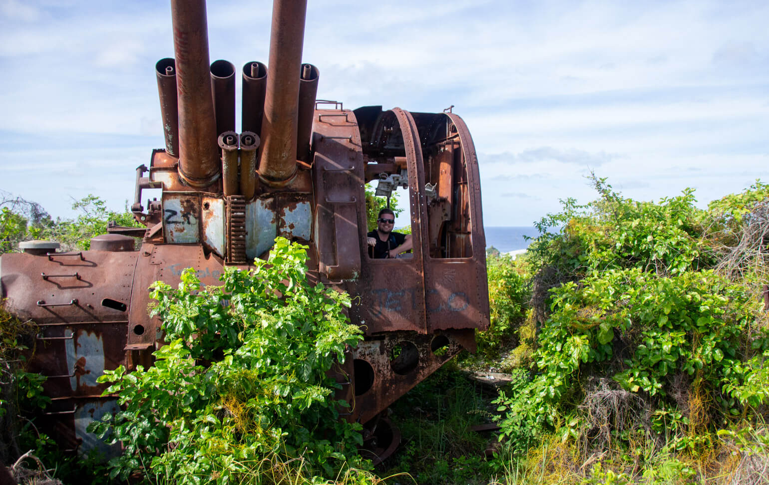 Japanese WW2 anti-aircraft gun.