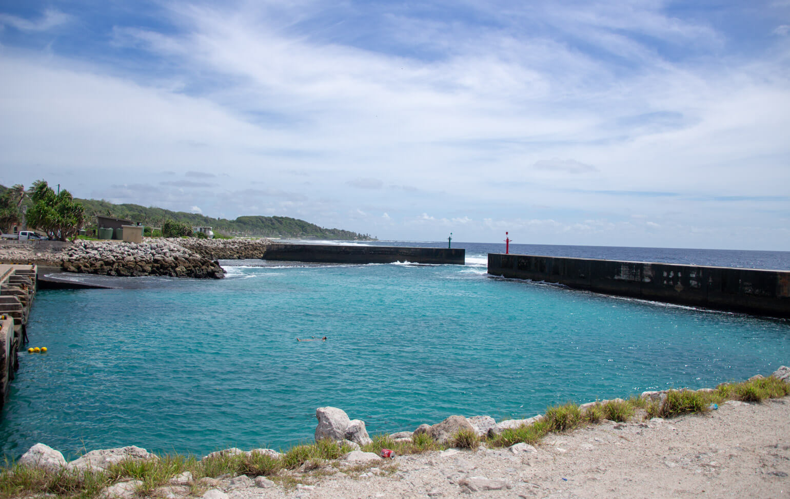 Anibare harbour, Nauru.