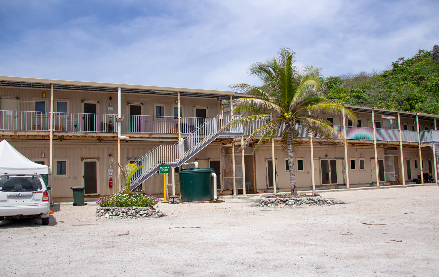 Security accommodation on Nauru.