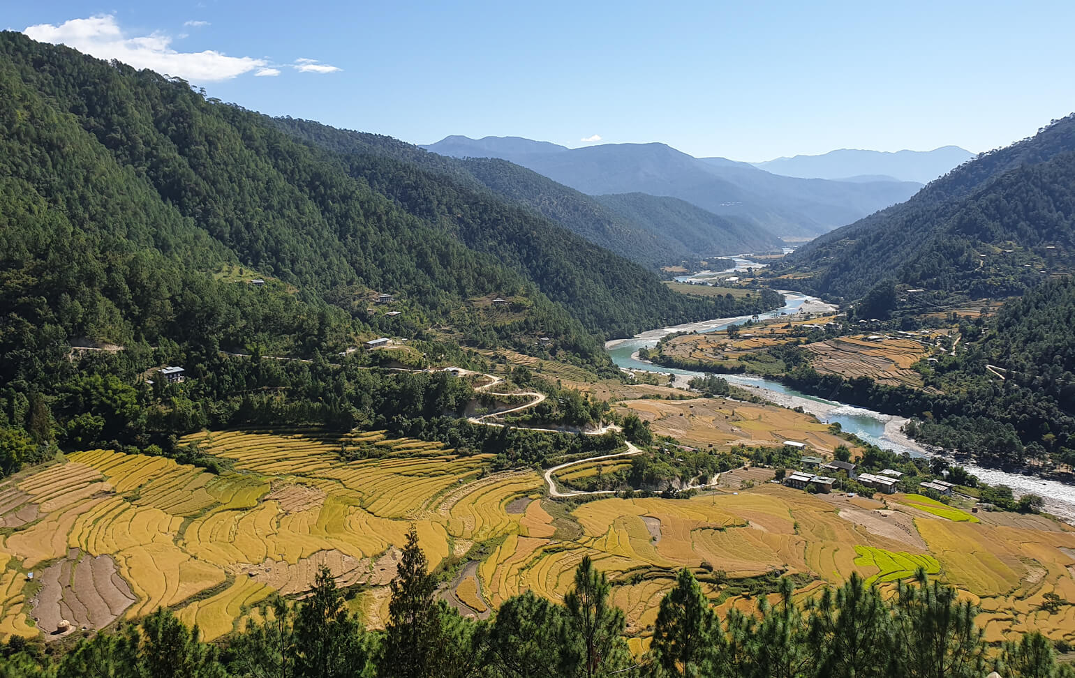 Punakha Valley, Bhutan.