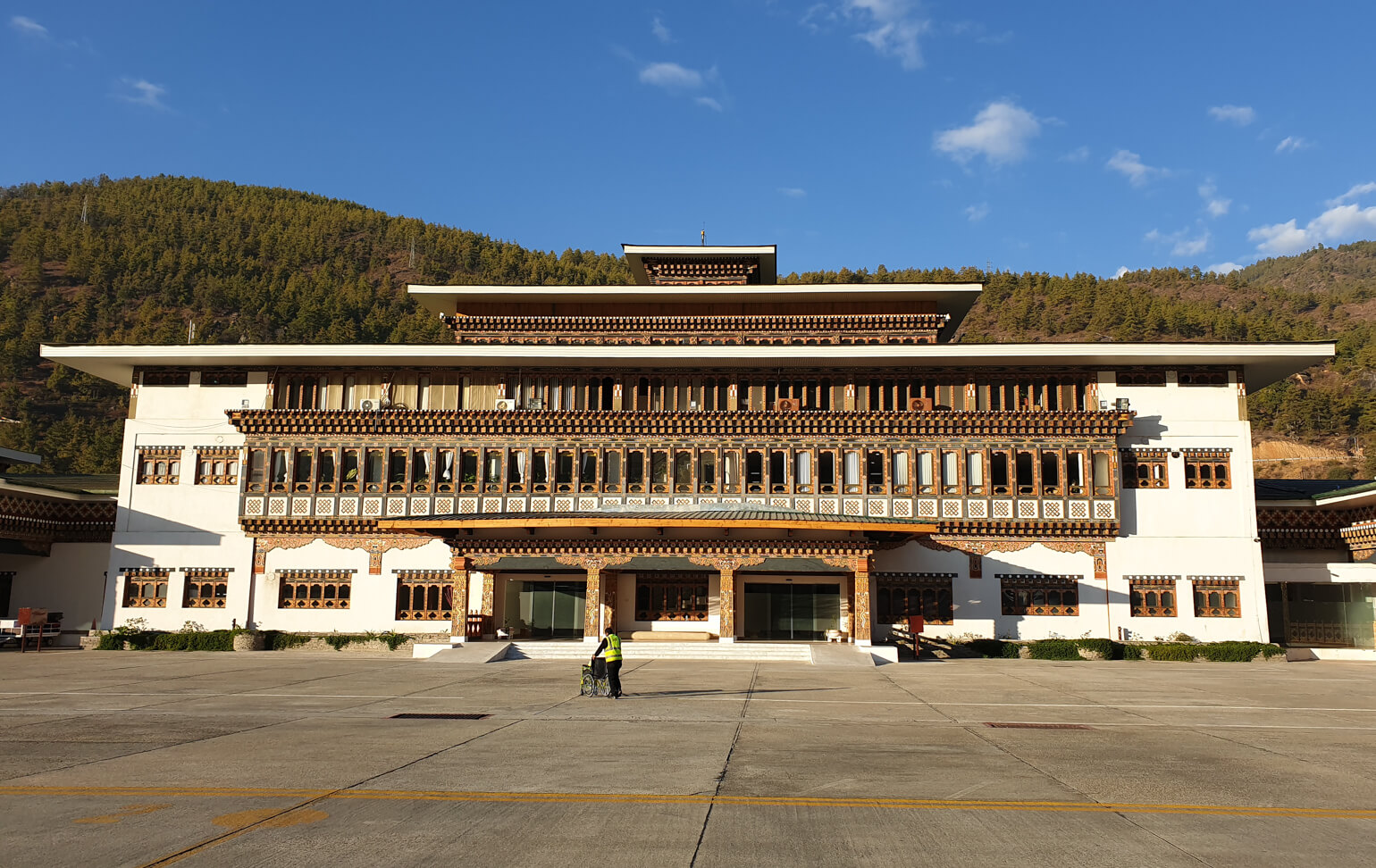 Paro airport, Bhutan.