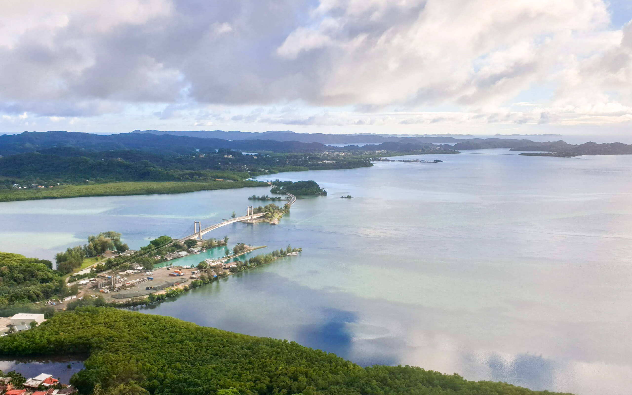Coming in to land in Palau
